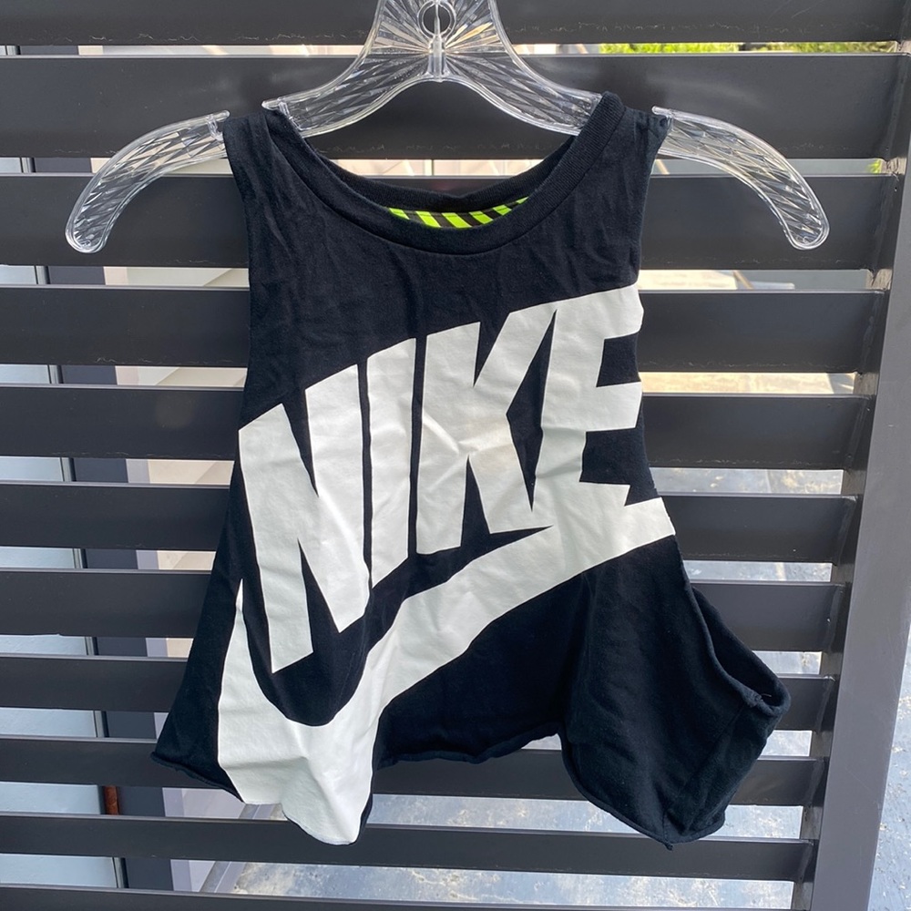 Nike running cut out shirt.